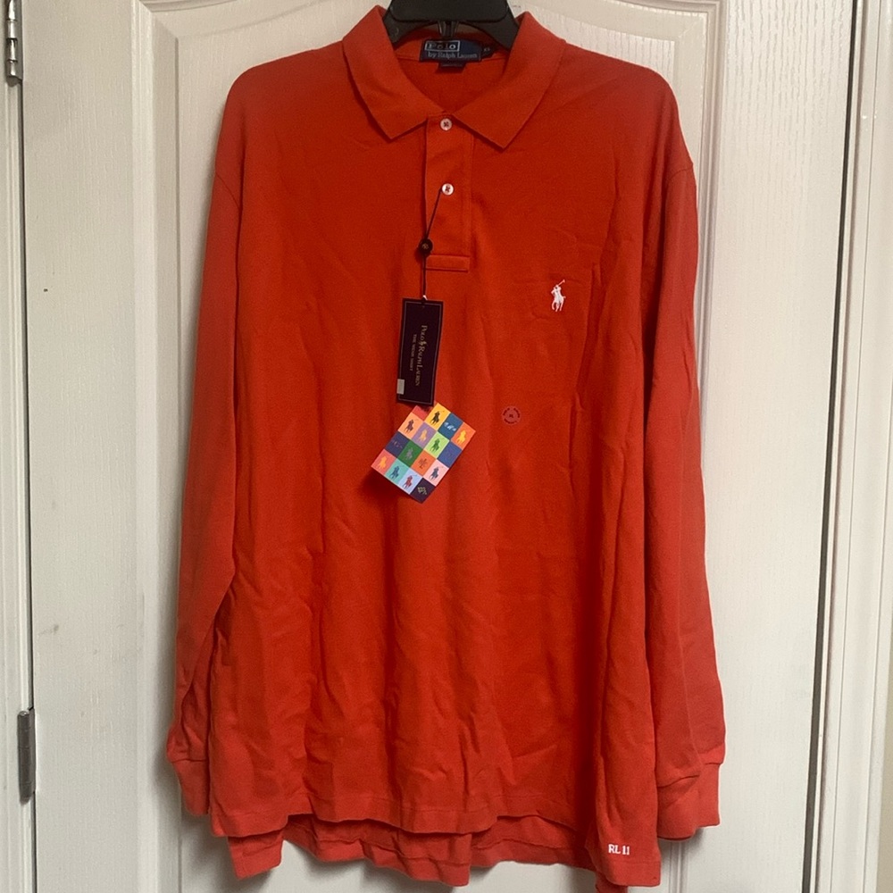 RALPH LAUREN POLO LONG SLEEVE MENS XL NWT THE MESH SHIRT